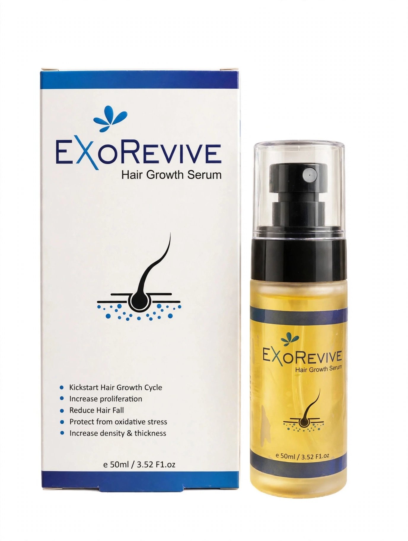 Exorevive Hair Growth Serum 50ml with box